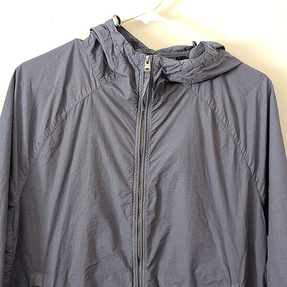 AllSaints Mens Medium Amerson Jacket Windbreaker Gray Lightweight Outdoors - Picture 3 of 8